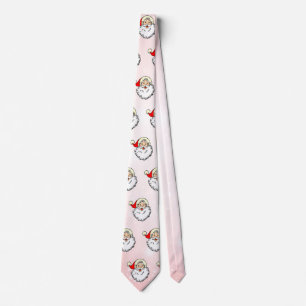 Corbata Navidades de la cara sonrientes de Pink Vintage Jo