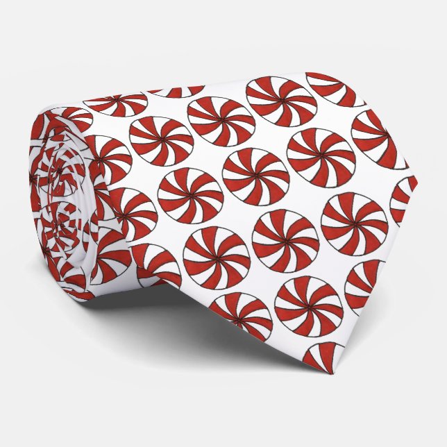 Corbata Navidades de Mint de Candy Duro de Pimentón (Enrollado)