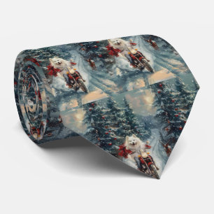 Corbata Navidades de motociclismo en esquimal americano