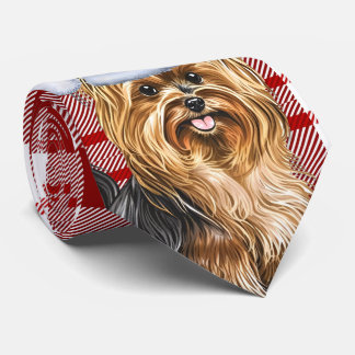 Corbata Navidades de Perro más Terrible y Red Plaid