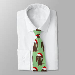 Corbata Navidades de perros adornados con chocolate Dachsh