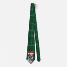 Corbata Navidades de Placas Verdes de Blue Heeler
