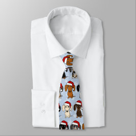 Corbata Navidades de Santa Dachshunds Cute Wiener