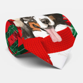 Corbata Navidades del Bernese Mountain Dog Tartan