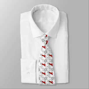 Corbata Navidades del oso polar invernal