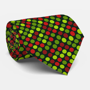 Corbata Navidades del patrón de puntos polka