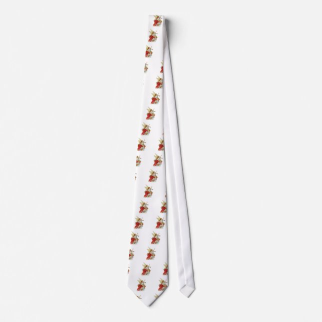 Corbata Navidades desea ángeles (Anverso)