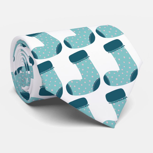 Corbata Navidades divertidos haciendo olas (Enrollado)