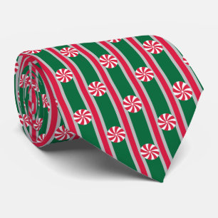 Corbata Navidades divertidos y aficionados Peppermint Cand