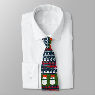 Corbata Navidades Elegante Patrón De Knit