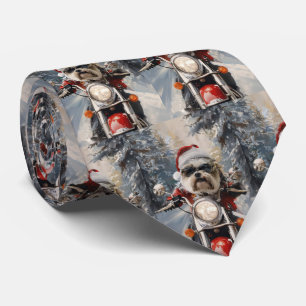 Corbata Navidades en motocicleta de Malti Tzu