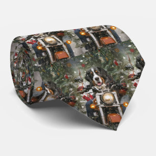 Corbata Navidades en motocicleta del Gran Suizo Montañismo