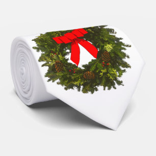 Corbata Navidades escribieron con los pimientos y el arvej