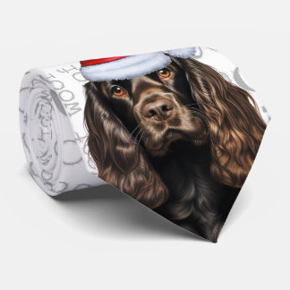 Corbata Navidades españoles de Cocker Liver