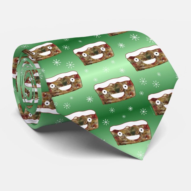 Corbata Navidades espeluznantes Patrón de torta de frutas  (Enrollado)