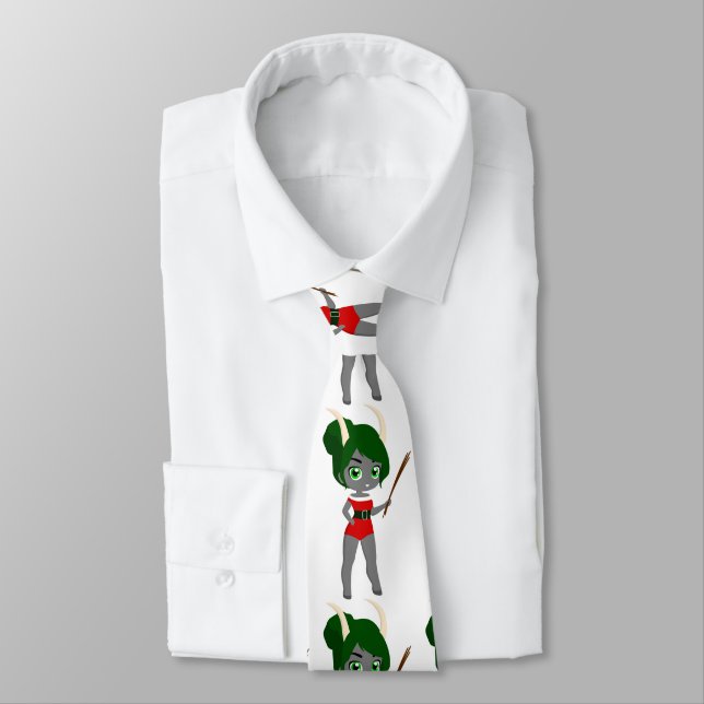 Corbata navidades feas krampus (Atado)