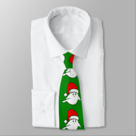 Corbata navidades feos fantasma espeluznante verde