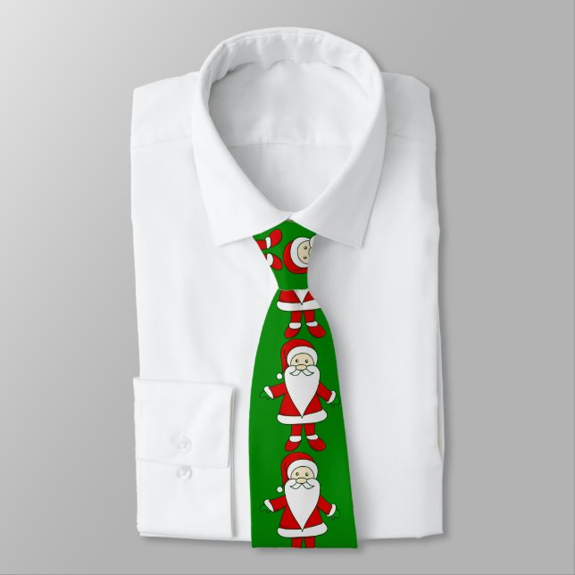 Corbata navidades feos santa claus navidades divertidas (Atado)