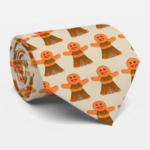 Corbata Navidades Fiesta Gingerbread Mujer Tie
