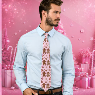 Corbata Navidades Gingerbread man gingerbread mujer árbol