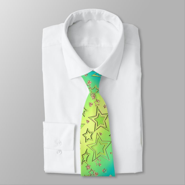 Corbata Navidades gradiente purpurina brillo confetti estr (Atado)