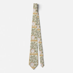 Corbata Navidades Holly Bonito saludo antiguo