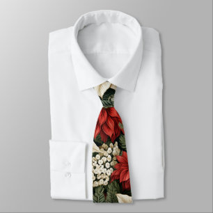 Corbata Navidades Holly Flowers
