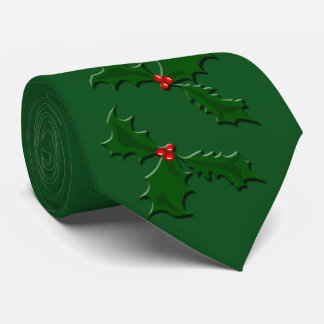 Corbata Navidades Holly Necktie