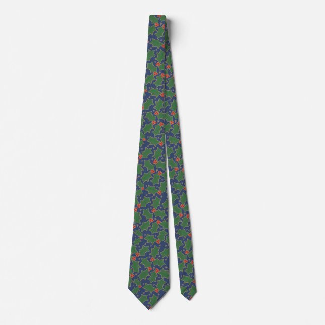 Corbata Navidades Holly Tie (Anverso)