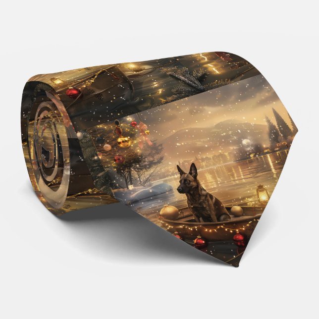 Corbata Navidades malineses de Bélgica: Viaje festivo (Enrollado)