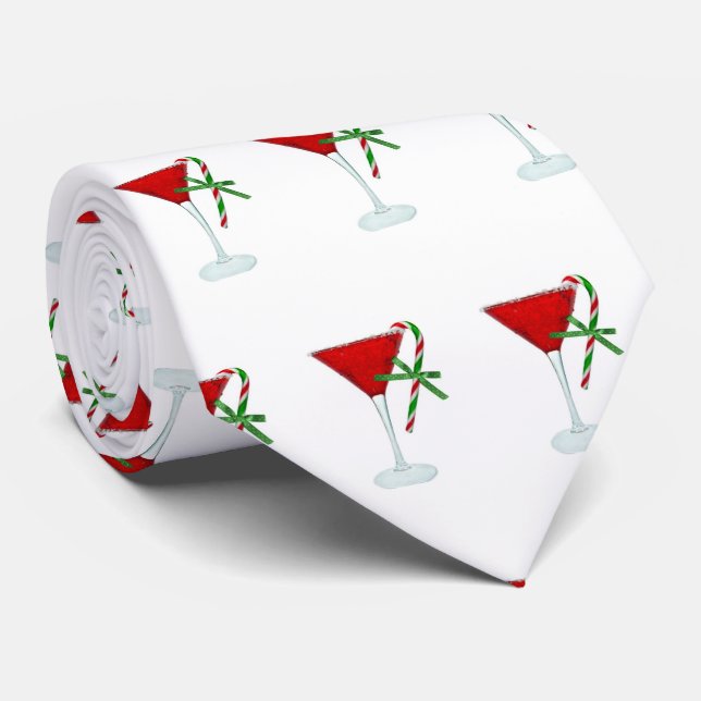 Corbata Navidades Martini con caña de caramelo (Enrollado)