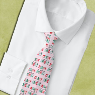 Corbata Navidades merry y brillantes