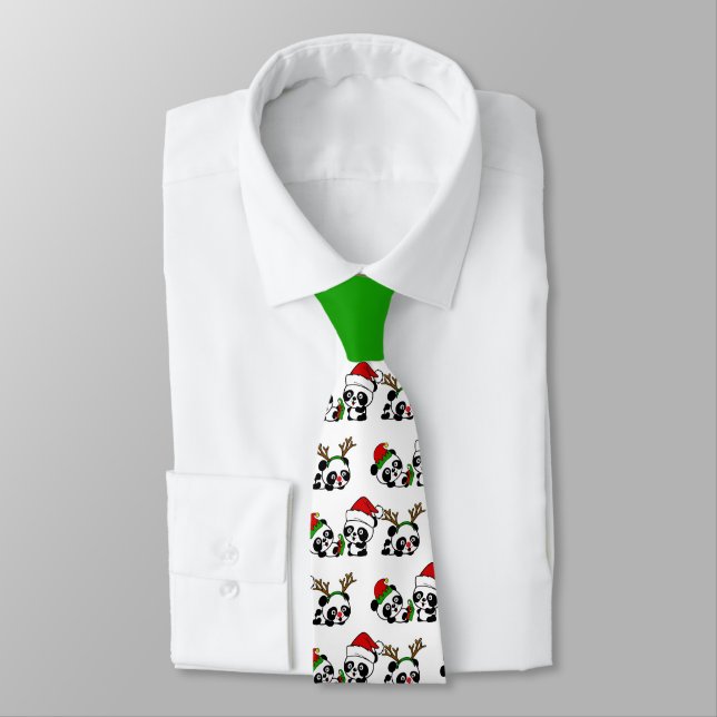 Corbata Navidades Pandas Neck Tie (Atado)