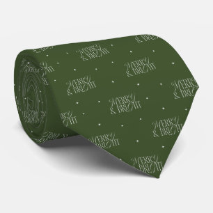 Corbata Navidades Patrón de amarre y brillante
