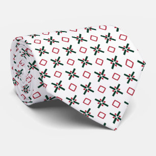 Corbata Navidades Patrón rojo blanco y verde