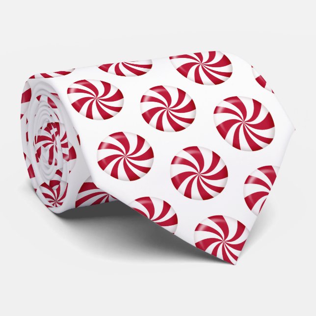 Corbata Navidades Peppermint Candies (Enrollado)