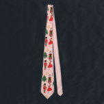 Corbata Navidades pesimistas graciosos<br><div class="desc">Funny payasos Navidades rosados con corbata de cuello</div>