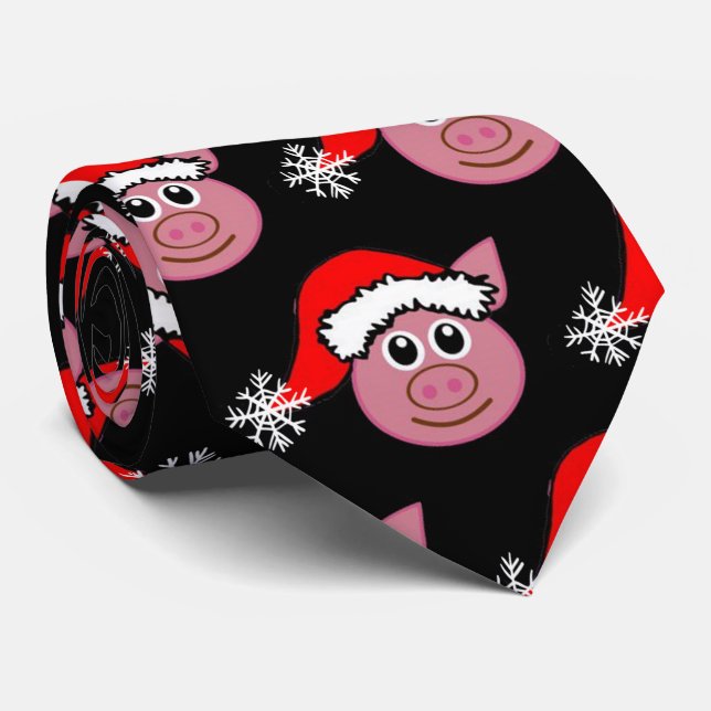 CORBATA ****NAVIDADES PIGGY*** NAVIDADES DE BLOQUEO (Enrollado)