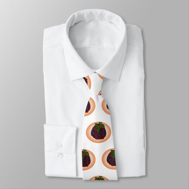 Corbata Navidades pudding personalizado ilustracion (Atado)