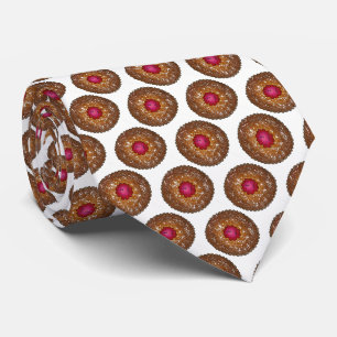 Corbata Navidades Raspberry Linzer Torte Cookie Holiday