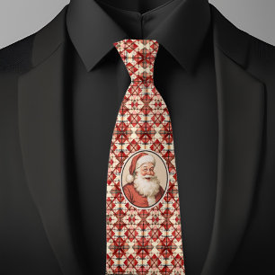 Corbata Navidades Retro Santa