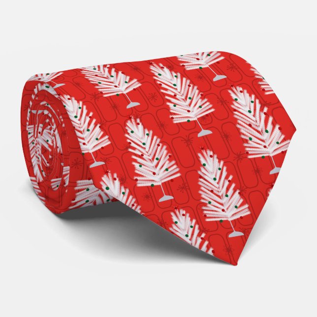 Corbata Navidades rojos de árboles de navidad de aluminio (Enrollado)