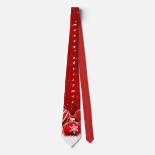 Corbata Navidades rojos personalizares