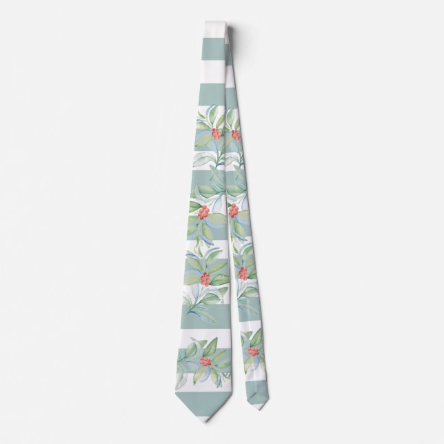 Corbata Navidades rojos y verdes festivos (Anverso)