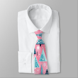 Corbata Navidades rosas