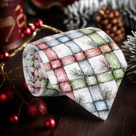 Corbata Navidades rusos Gingham Necktie