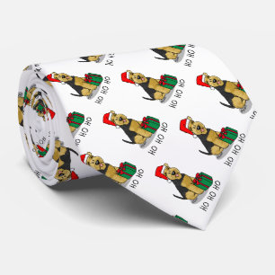 Corbata Navidades Santa Claus Gorra Welsh Terrier Dog Cute