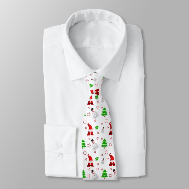 Corbata Navidades Santa Snowman (Atado)