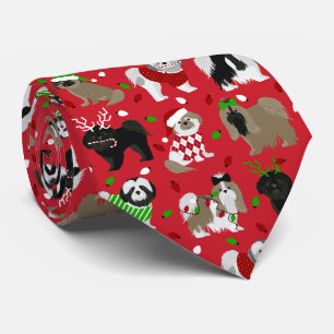 Corbata Navidades Shih Tzu Dogs