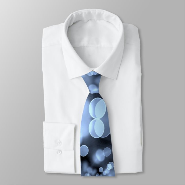 Corbata Navidades Silvery Blue Snowflakes (Atado)